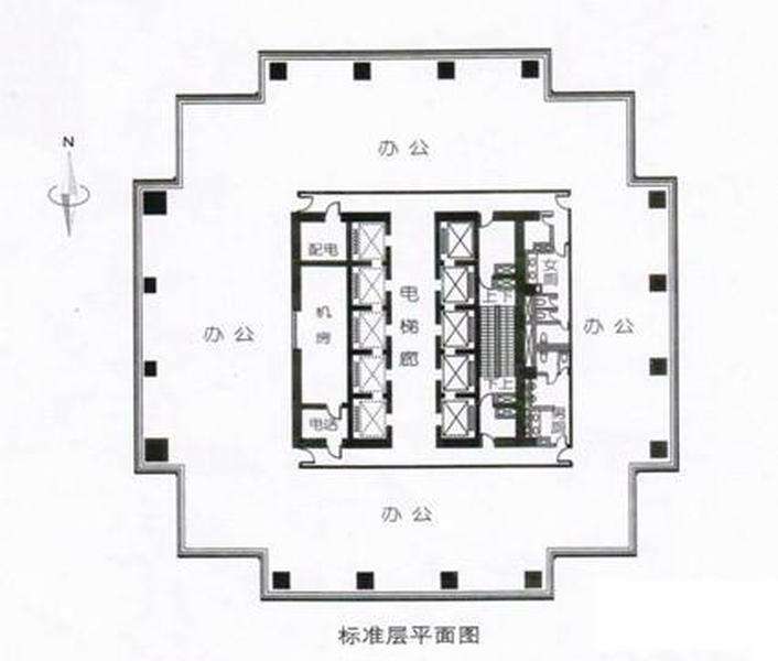 新上海國際大廈平麵圖